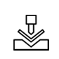 Icon - Abkantung von Material